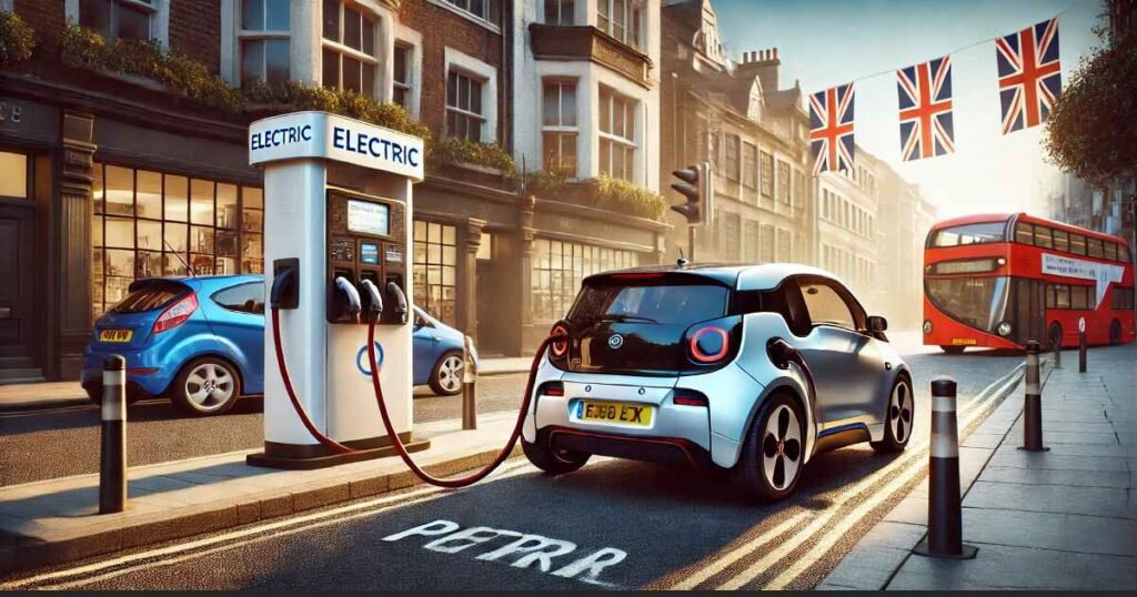 Electric cars vs petrol cars comparison in the UK, highlighting cost, eco-friendliness, and performance differences